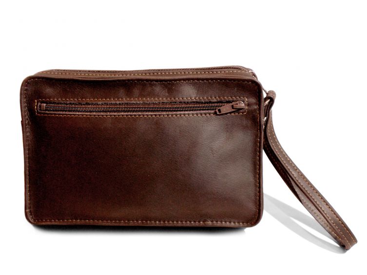Sacoche homme en cuir gold lisse anse main 863