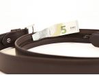 Ceinture de voyage, porte billets, en cuir marron 9020