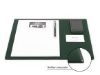 Petit sous-main cossu en cuir vert - 38x32 cm 