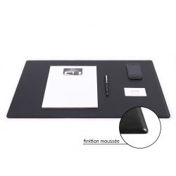 Sous-main cuir noir "Premium" - 60x40 cm 