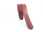 Ceinture cuir marron clair, boucle fer à cheval 4029