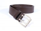 Ceinture homme en cuir marron double perforation 4007 M