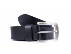 Ceinture cuir 40mm noir, boucle acier vieilli belle presence 4071