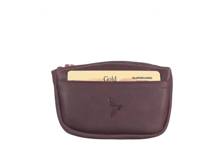 Porte-monnaie fermeture zippée cuir gold - 203