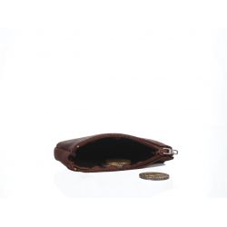 Porte-monnaie fermeture zippée cuir gold - 203
