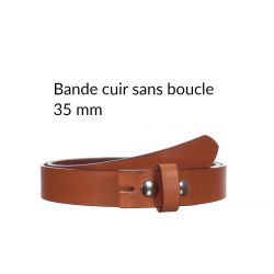 Ceinture en cuir sans boucle gold 35 mm 4002