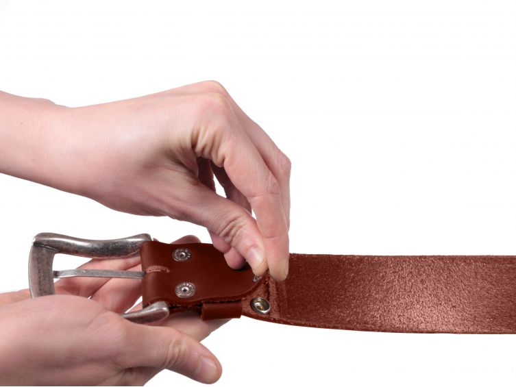 Ceinture en cuir sans boucle 4077