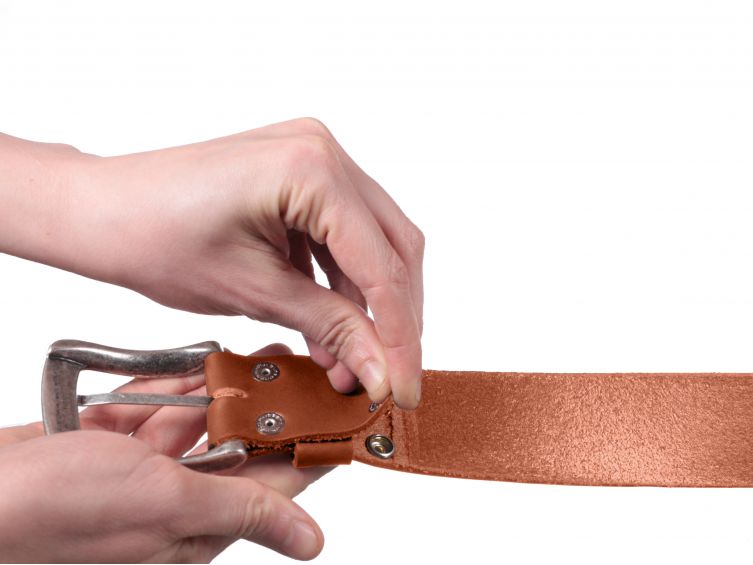 Ceinture en cuir sans boucle 4078