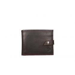 Petit Portefeuille 3 volets en cuir marron - 440