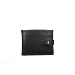 Petit Portefeuille 3 volets en cuir noir - 440