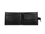 Petit Portefeuille 3 volets en cuir noir - 440