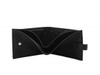 Petit Portefeuille 3 volets en cuir noir - 440