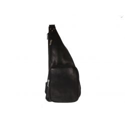 Sacoche en cuir noir
