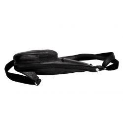 Sacoche en cuir noir