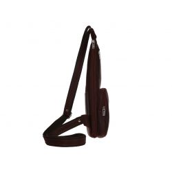 Sacoche en cuir marron