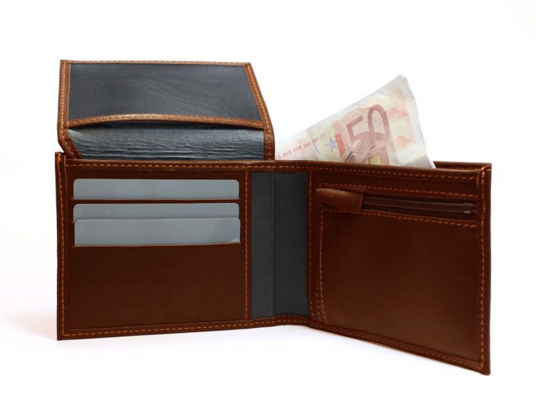 Portefeuille en cuir gold 427 
