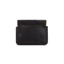 Porte-monnaie en cuir marron "Clap" - 431
