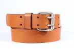 Ceinture homme en cuir gold double perforation 4007 Gold