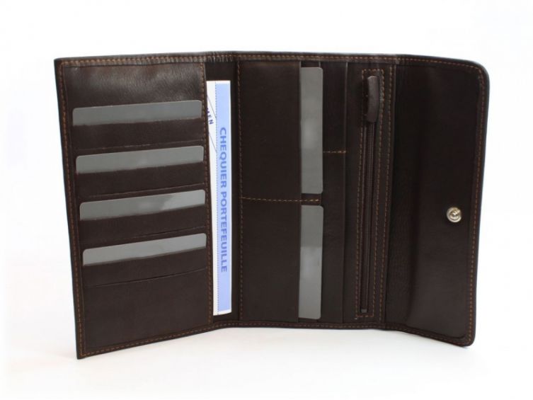 Compagnon en cuir marron - 290