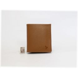Porte-monnaie carré en cuir gold - 133