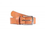 Ceinture cuir gold boucle discrete finition acier 4053