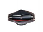 Cartable en cuir noir 
