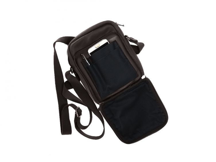 Sacoche à bandoulière en cuir marron
