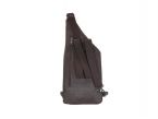 Sacoche épaule holster en cuir marron foncé