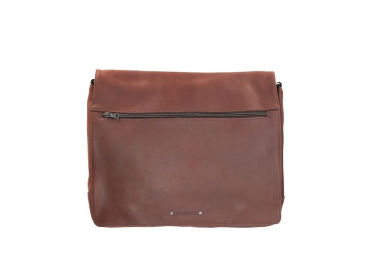 Gibecière à rabat en cuir gold