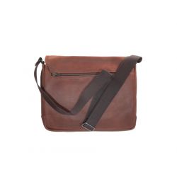 Gibecière à rabat en cuir gold