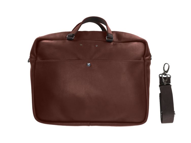 Cartable business 2 poignées, en cuir gold