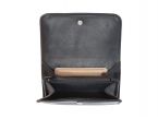 Porte monnaie en cuir noir B27