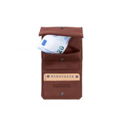 Porte monnaie Baroudeur en cuir gold 9147