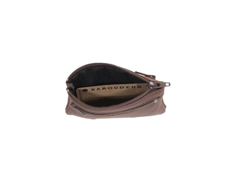 Porte monnaie et carte en cuir gold - 9106