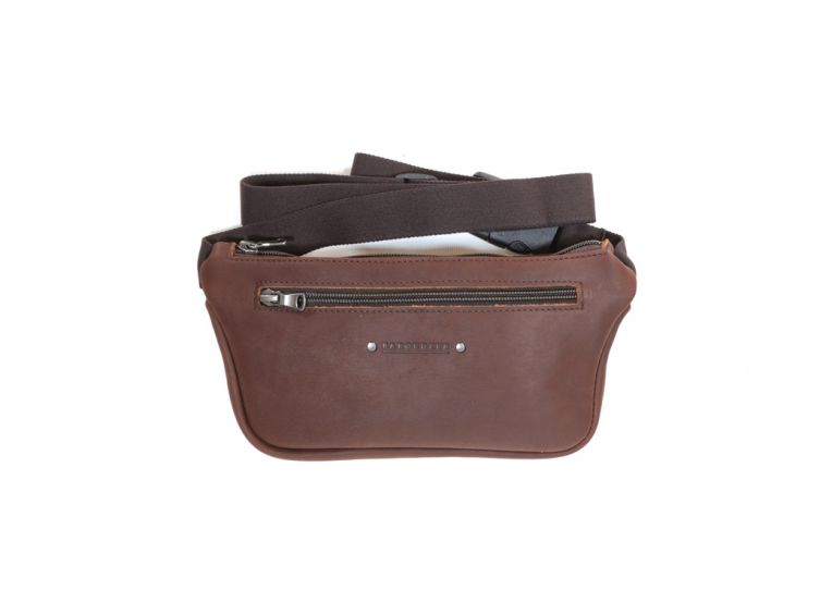 Pochette ceinture extra plate en cuir gold - 9670