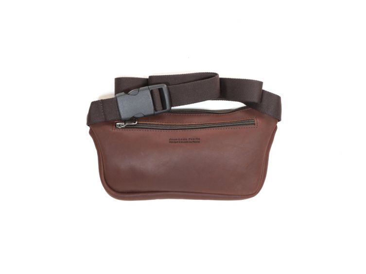 Pochette ceinture extra plate en cuir gold - 9670