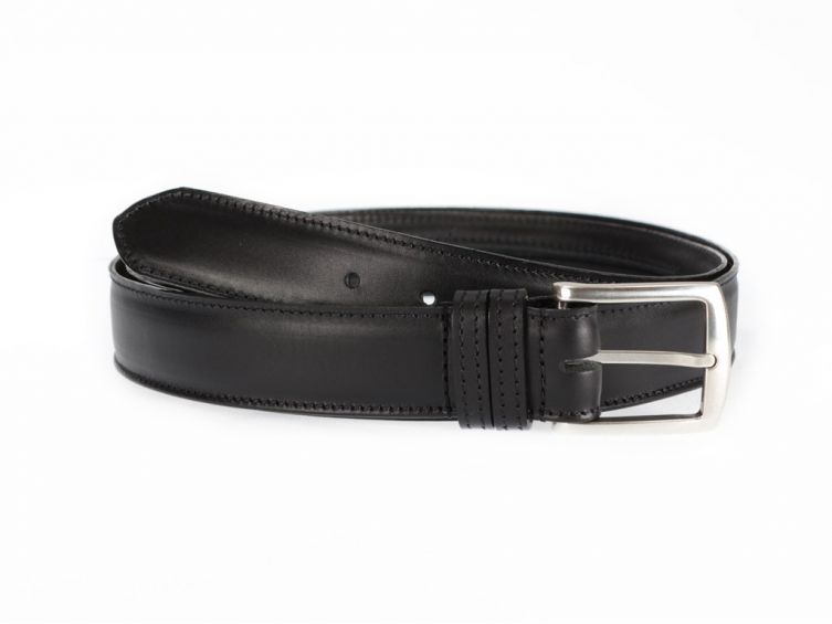 Ceinture de voyage, porte billets, en cuir noir 9020