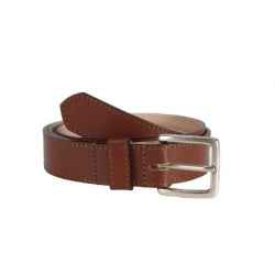 Ceinture cuir gold doublé, boucle finition acier vieilli rectangulaire 5054
