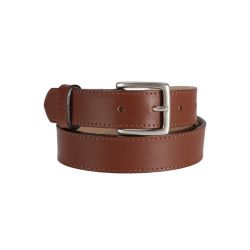 Ceinture cuir gold doublé, boucle finition acier vieilli rectangulaire 5054