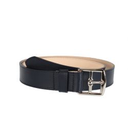 Ceinture femme en cuir doublé bleu 5035 B nuit