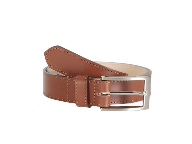 Ceinture cuir gold doublé, boucle longue et élégante 5056
