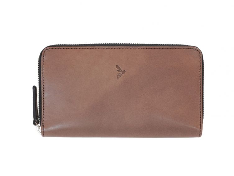 Compagnon hermétique de luxe en cuir marron - 20 cm - C H