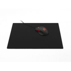 Grand tapis de souris en cuir noir - XL - 38x32 cm 