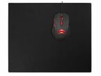 Grand tapis de souris en cuir noir - XL - 38x32 cm 