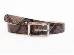 Fine ceinture femme en cuir "python" - 9087 