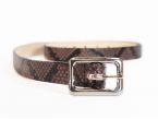 Fine ceinture femme en cuir "python" - 9087 