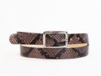 Fine ceinture femme en cuir "python" - 9087 