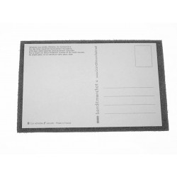  Carte Postale Cuir 'Reine des Mamans' Noire 