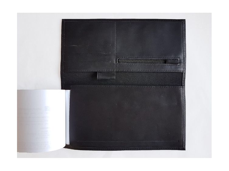 Porte-chéquier Professionnel en cuir - marron - 289