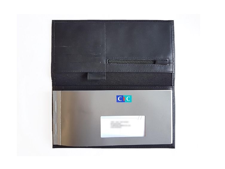 Porte-chéquier Professionnel en cuir - gold - 289 